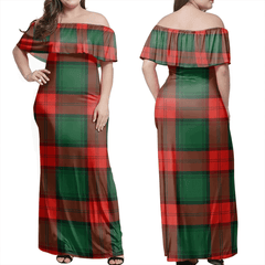 Clan Stewart Atholl Modern Tartan Hawaii Dress SB80 Clan Stewart Tartan Hawaii Dress