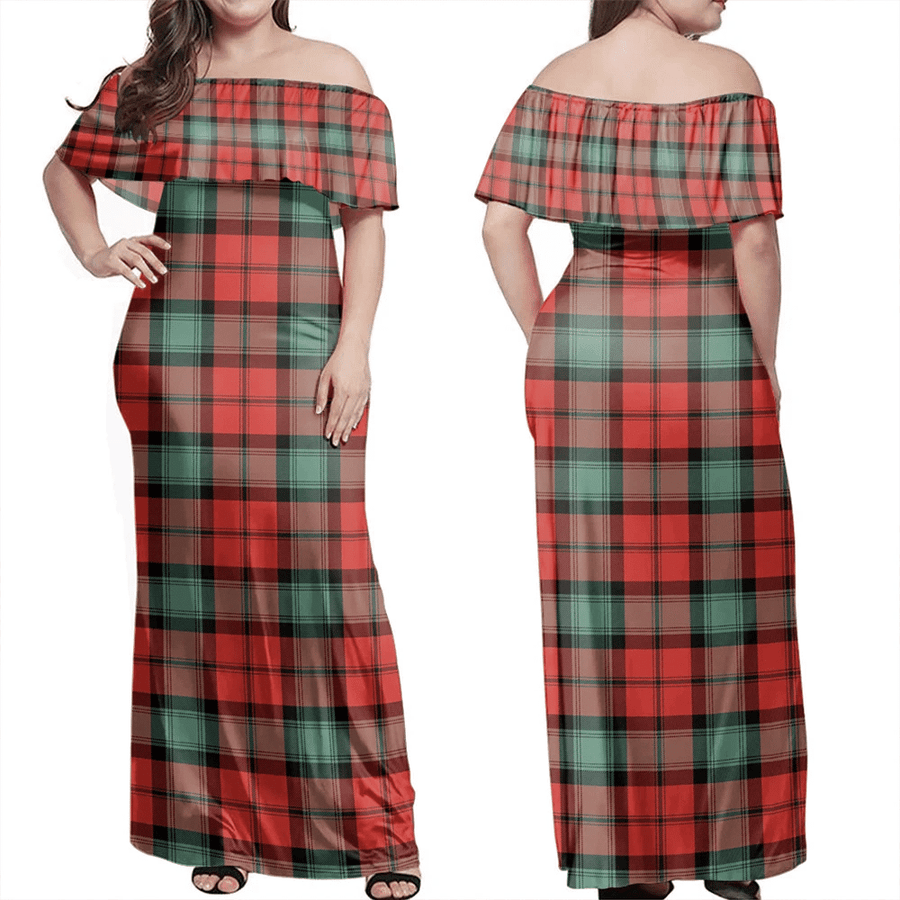 Clan Kerr Ancient Tartan Hawaii Dress HP44 Clan Kerr Tartan Hawaii Dress