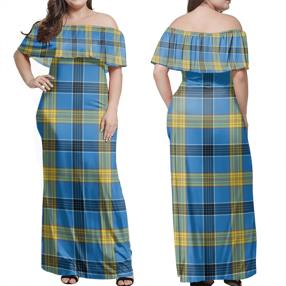 Clan Laing Tartan Hawaii Dress JF34 Clan Laing Tartan Hawaii Dress
