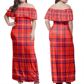 Clan Rose Modern Tartan Hawaii Dress DW63 Clan Rose Tartan Hawaii Dress