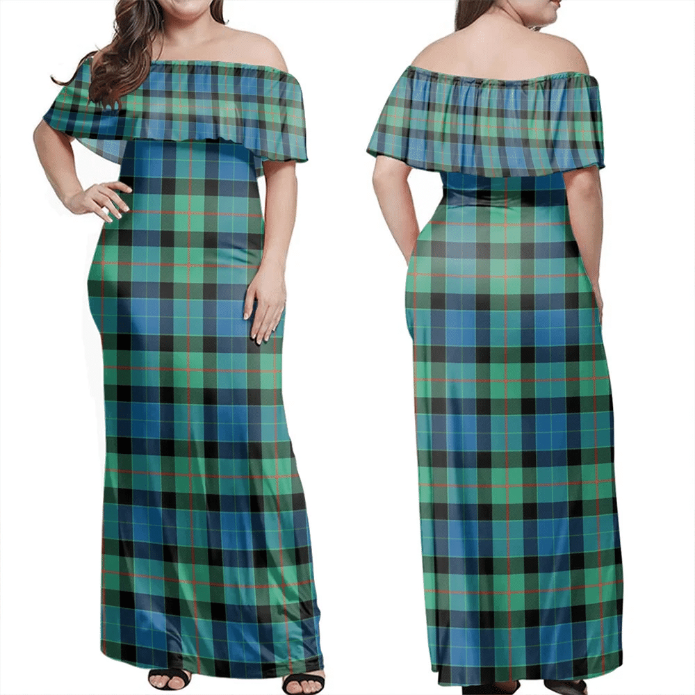 Clan Gunn Ancient Tartan Hawaii Dress SR36 Clan Gunn Tartan Hawaii Dress