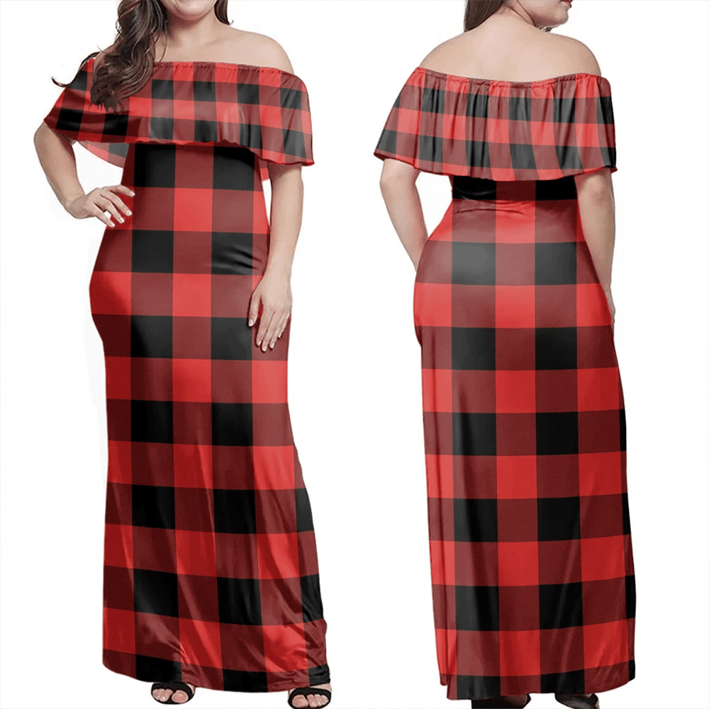 Clan Rob Roy MacGregor Modern Tartan Hawaii Dress JB71 Clan MacGregor Tartan Hawaii Dress