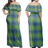 Clan Johnston Ancient Tartan Hawaii Dress ZX83 Clan Johnston Tartan Hawaii Dress
