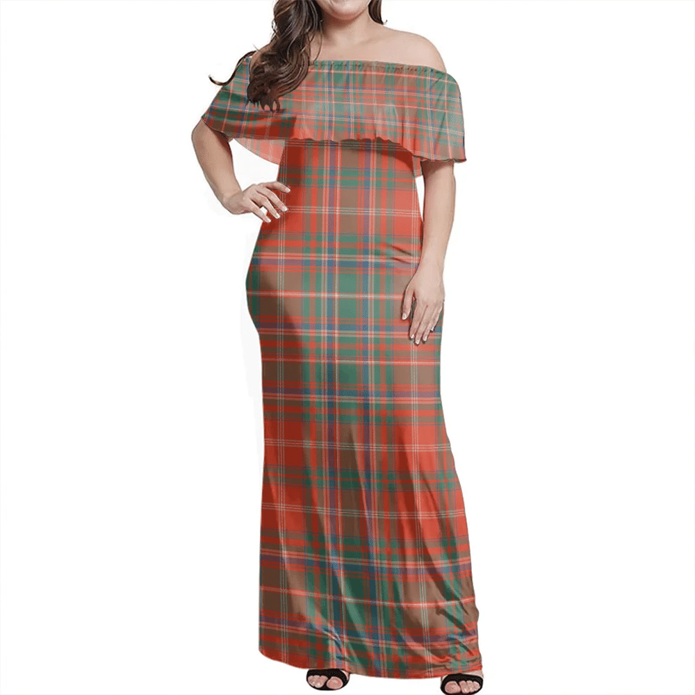 Clan MacDougall Ancient Tartan Hawaii Dress CG50 Clan MacDougall Tartan Hawaii Dress