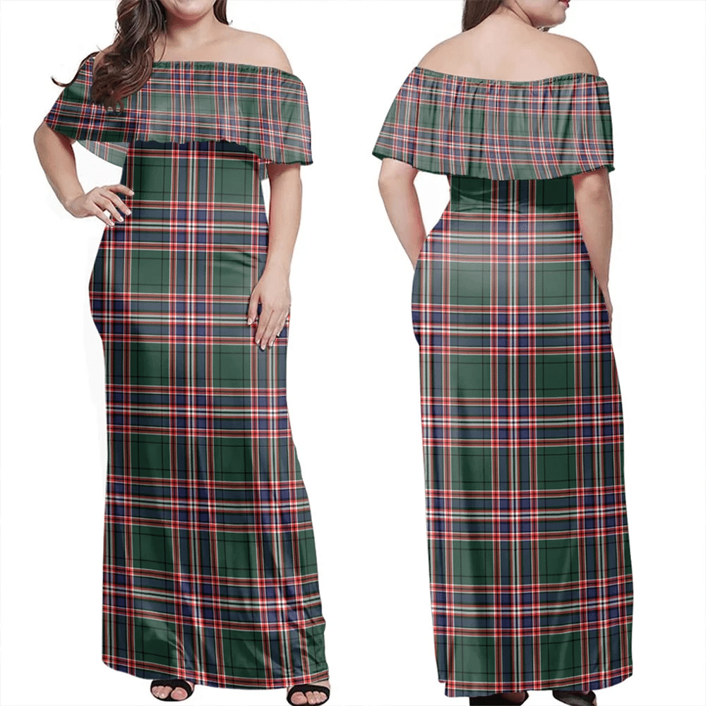 Clan MacFarlane Hunting Modern Tartan Hawaii Dress ER80 Clan MacFarlane Tartan Hawaii Dress