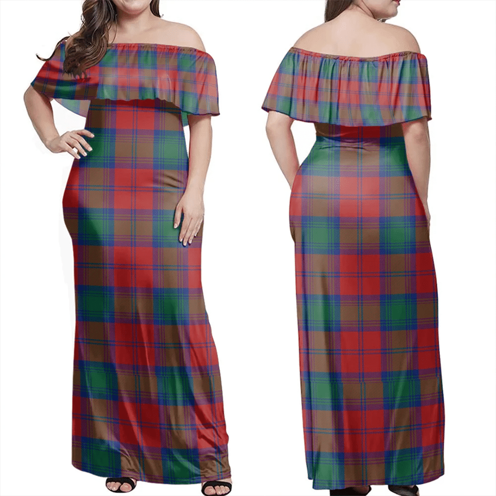Clan Lindsay Modern Tartan Hawaii Dress ZR35 Clan Lindsay Tartan Hawaii Dress