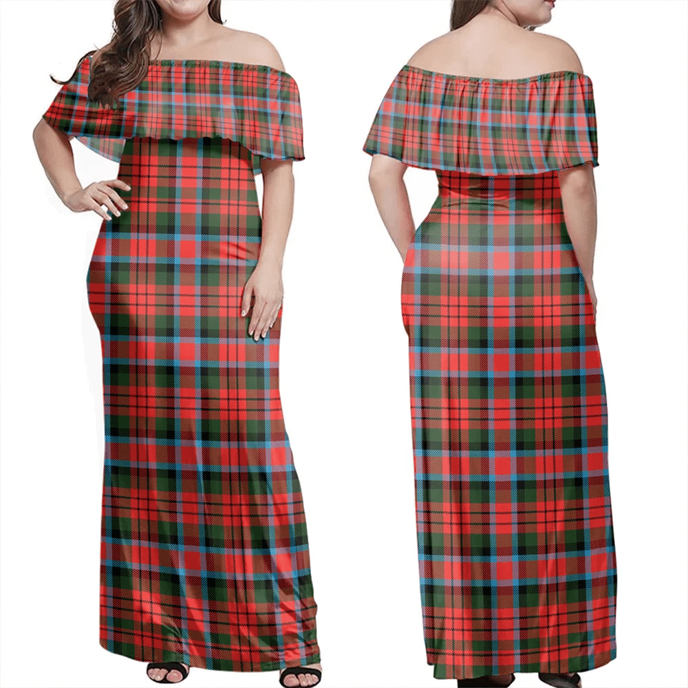 Clan MacDuff Modern Tartan Hawaii Dress WM44 Clan MacDuff Tartan Hawaii Dress