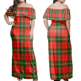 Clan Lennox Modern Tartan Hawaii Dress SG86 Clan Lennox Tartan Hawaii Dress