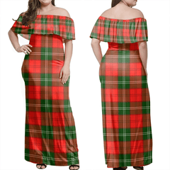 Clan Lennox Modern Tartan Hawaii Dress SG86 Clan Lennox Tartan Hawaii Dress
