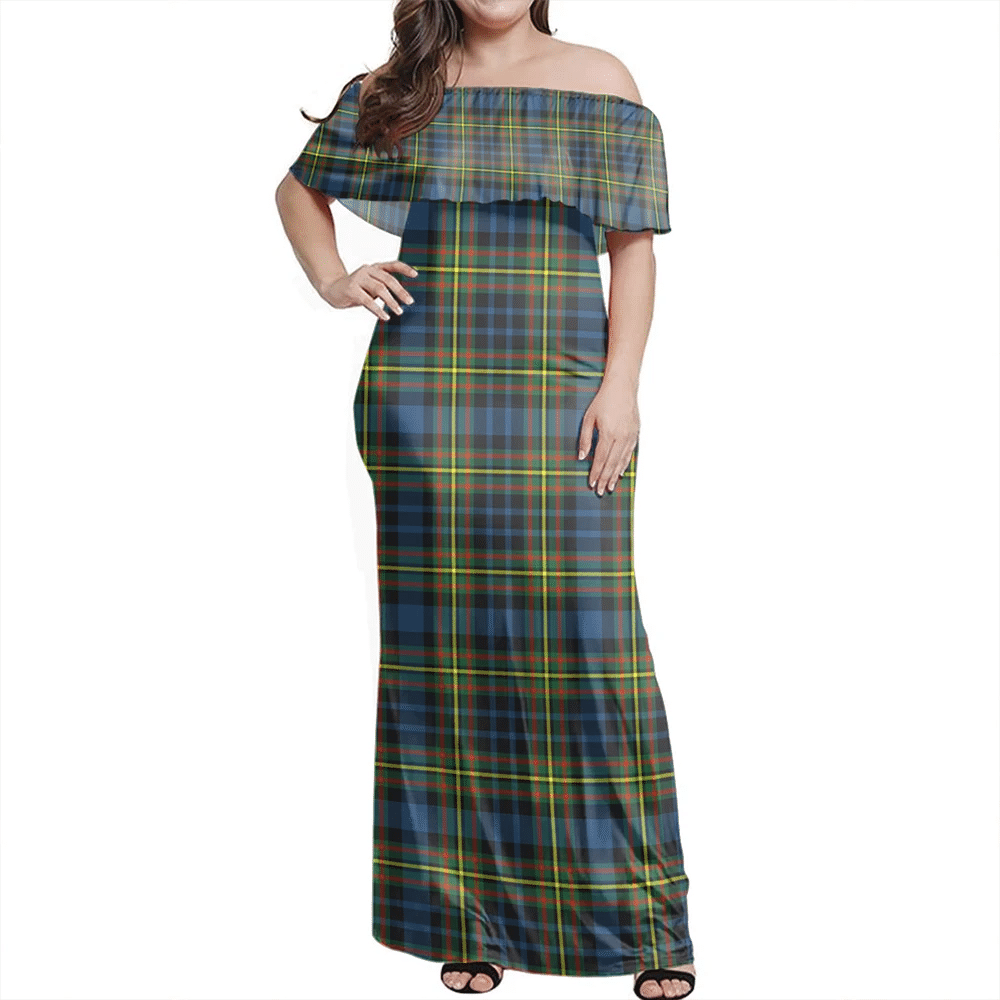 Clan MacLellan Ancient Tartan Hawaii Dress XF13 Tartan Hawaii Dress