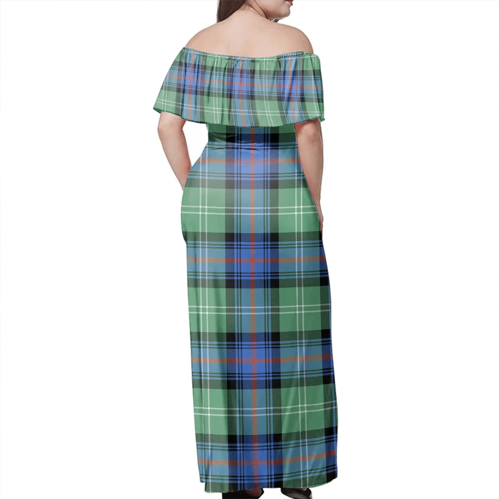 Clan Sutherland Old Ancient Tartan Hawaii Dress BR83 Clan Sutherland Tartan Hawaii Dress