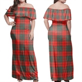 Clan Clan Cumming Modern Tartan Hawaii Dress KS96 Clan Cumming Tartan Hawaii Dress