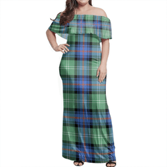 Clan Sutherland Old Ancient Tartan Hawaii Dress BR83 Clan Sutherland Tartan Hawaii Dress