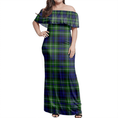 Clan MacNeil Of Colonsay Modern Tartan Hawaii Dress HC52 Clan MacNeil / MacNeill Tartan Hawaii Dress