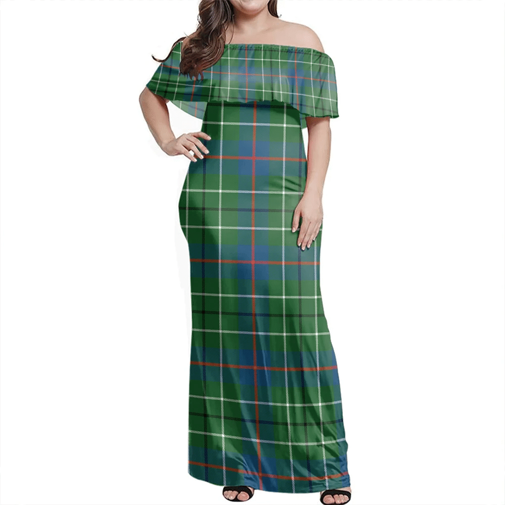 Clan Duncan Ancient Tartan Hawaii Dress KW36 Clan Duncan Tartan Hawaii Dress