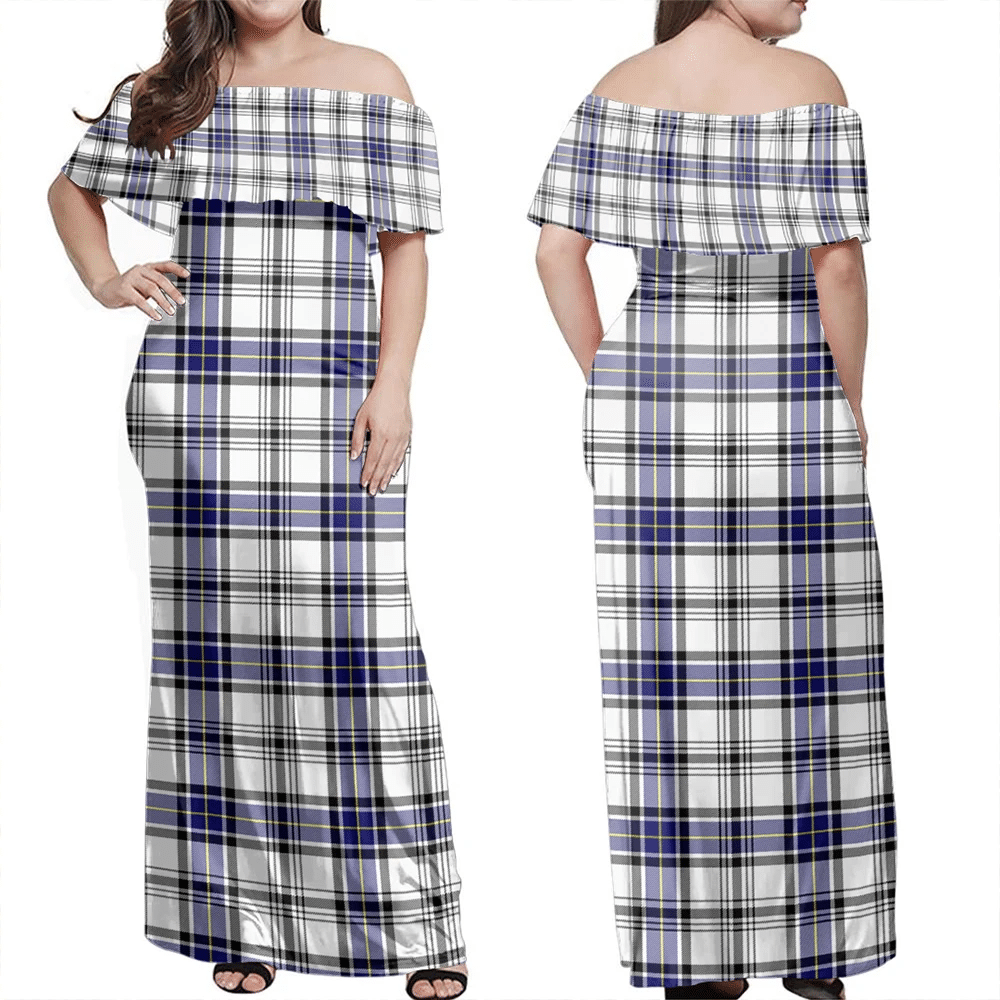 Clan Hannay Modern Tartan Hawaii Dress HC68 Clan Hannay Tartan Hawaii Dress