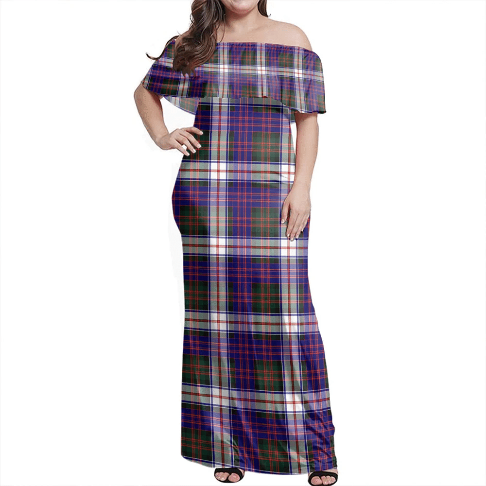 Clan MacDonald Dress Modern Tartan Hawaii Dress ZD45 Clan MacDonald Tartan Hawaii Dress