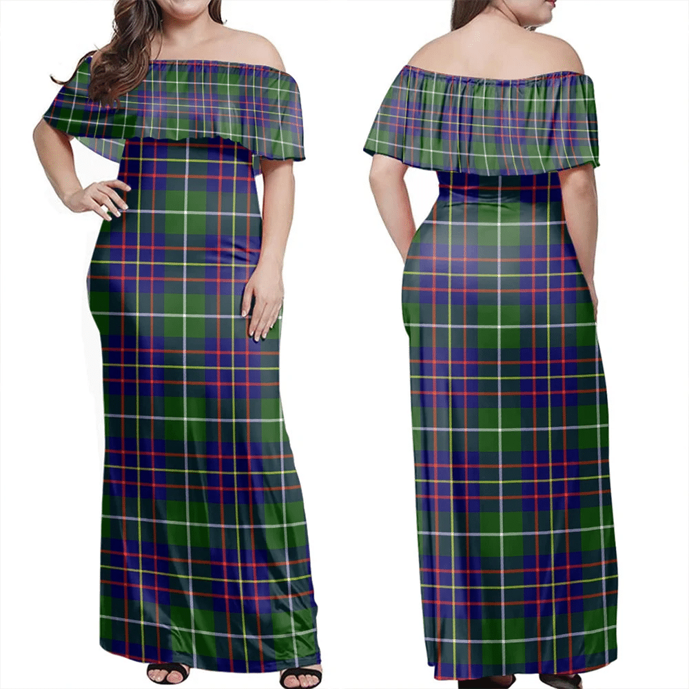 Clan Inglis Modern Tartan Hawaii Dress OJ99 Clan Inglis Tartan Hawaii Dress
