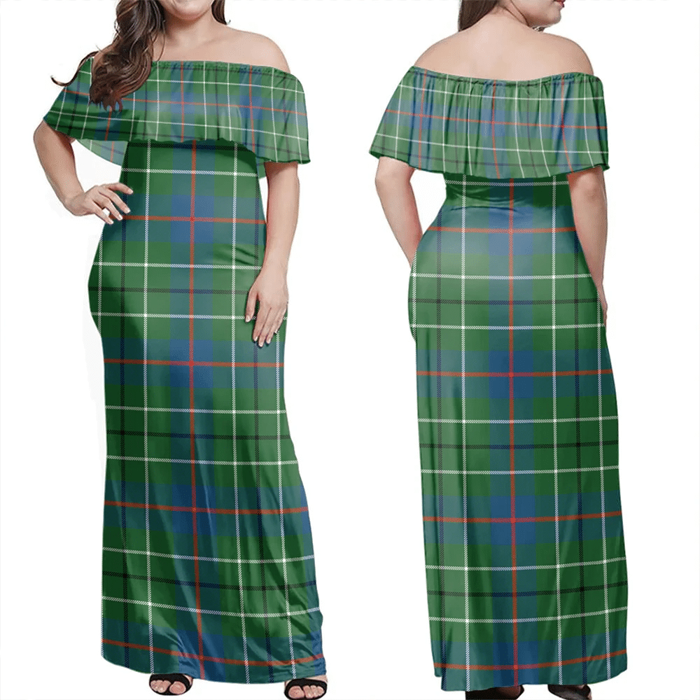 Clan Duncan Ancient Tartan Hawaii Dress KW36 Clan Duncan Tartan Hawaii Dress