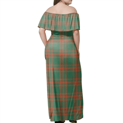Clan Menzies Green Ancient Tartan Hawaii Dress RE54 Clan Menzies Tartan Hawaii Dress