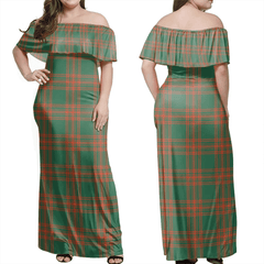 Clan Menzies Green Ancient Tartan Hawaii Dress RE54 Clan Menzies Tartan Hawaii Dress