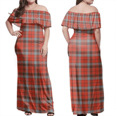 Clan Robertson Weathered Tartan Hawaii Dress PT43 Clan Robertson Tartan Hawaii Dress