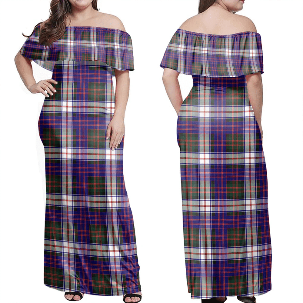 Clan MacDonald Dress Modern Tartan Hawaii Dress ZD45 Clan MacDonald Tartan Hawaii Dress