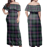 Clan Rose Hunting Modern Tartan Hawaii Dress TU21 Clan Rose Tartan Hawaii Dress