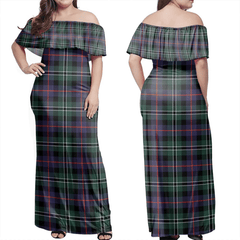 Clan Rose Hunting Modern Tartan Hawaii Dress TU21 Clan Rose Tartan Hawaii Dress