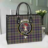 Clan Tailyour Tartan Crest Leather Bag CP41 Clan Borthwick Tartan Today