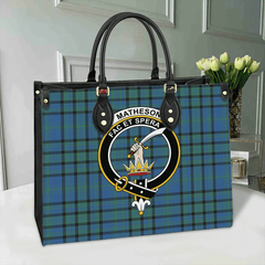 Clan Matheson Hunting Ancient Tartan Crest Leather Bag ED39 Clan Matheson Tartan Today