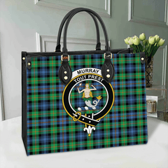 Clan Murray Of Atholl Ancient Tartan Crest Leather Bag CM95 Clan Murray Tartan Today