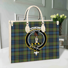 Clan MacLellan Ancient Tartan Crest Leather Bag AT78 Clan Borthwick Tartan Today