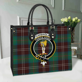 Clan Chisholm Hunting Ancient Tartan Crest Leather Bag RJ32 Clan Chisholm Tartan Today