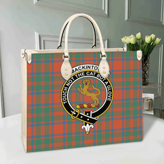 Clan MacKintosh Ancient Tartan Crest Leather Bag RD74 Clan MacKintosh / MacIntosh Tartan Today