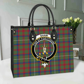 Clan Shaw Green Modern Tartan Crest Leather Bag LT97 Clan Shaw Tartan Today