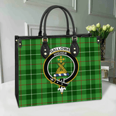 Clan Galloway District Tartan Crest Leather Bag YN68 Clan Galloway Tartan Today