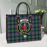 Clan Logan Ancient Tartan Crest Leather Bag GV28 Clan Logan Tartan Today
