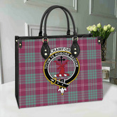 Clan Crawford Ancient Tartan Crest Leather Bag GD15 Clan Crawford Tartan Today