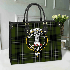 Clan MacLean Hunting Ancient Tartan Crest Leather Bag AC85 Clan Borthwick Tartan Today
