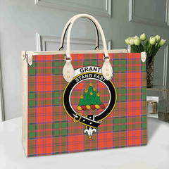 Clan Grant Ancient Tartan Crest Leather Bag YJ74 Clan Grant Tartan Today