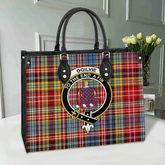 Clan Ogilvie Tartan Crest Leather Bag HK78 Clan Ogilvie Tartan Today