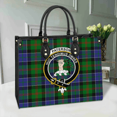 Clan Paterson Tartan Crest Leather Bag DT46 Clan Paterson Tartan Today