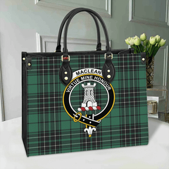 Clan MacLean Hunting Tartan Crest Leather Bag DW57 Clan Borthwick Tartan Today