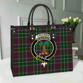 Clan Crosbie Tartan Crest Leather Bag SD74 Clan Crosbie Tartan Today