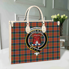 Clan MacNaughton Ancient Tartan Crest Leather Bag DO38 Clan MacNaughton Tartan Today