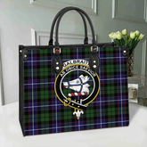 Clan Galbraith Modern Tartan Crest Leather Bag HJ39 Clan Rait Tartan Today
