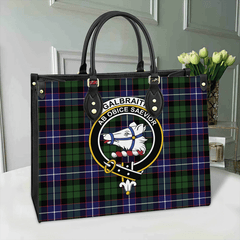 Clan Galbraith Modern Tartan Crest Leather Bag HJ39 Clan Rait Tartan Today
