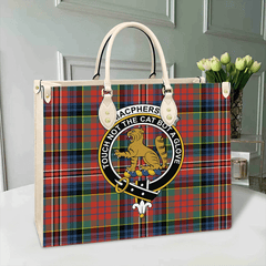 Clan MacPherson Ancient Tartan Crest Leather Bag KB29 Clan MacPherson Tartan Today
