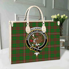 Clan MacKinnon Hunting Modern Tartan Crest Leather Bag DD95 Clan MacKinnon Tartan Today